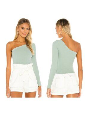 Superdown Sandra One Shoulder Top - Sage
